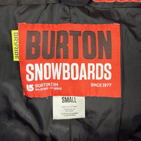 Burton Snowboarding Pants Mens Small Black MB Poacher Dry Ride Zip Pockets Ski - Picture 3 of 11